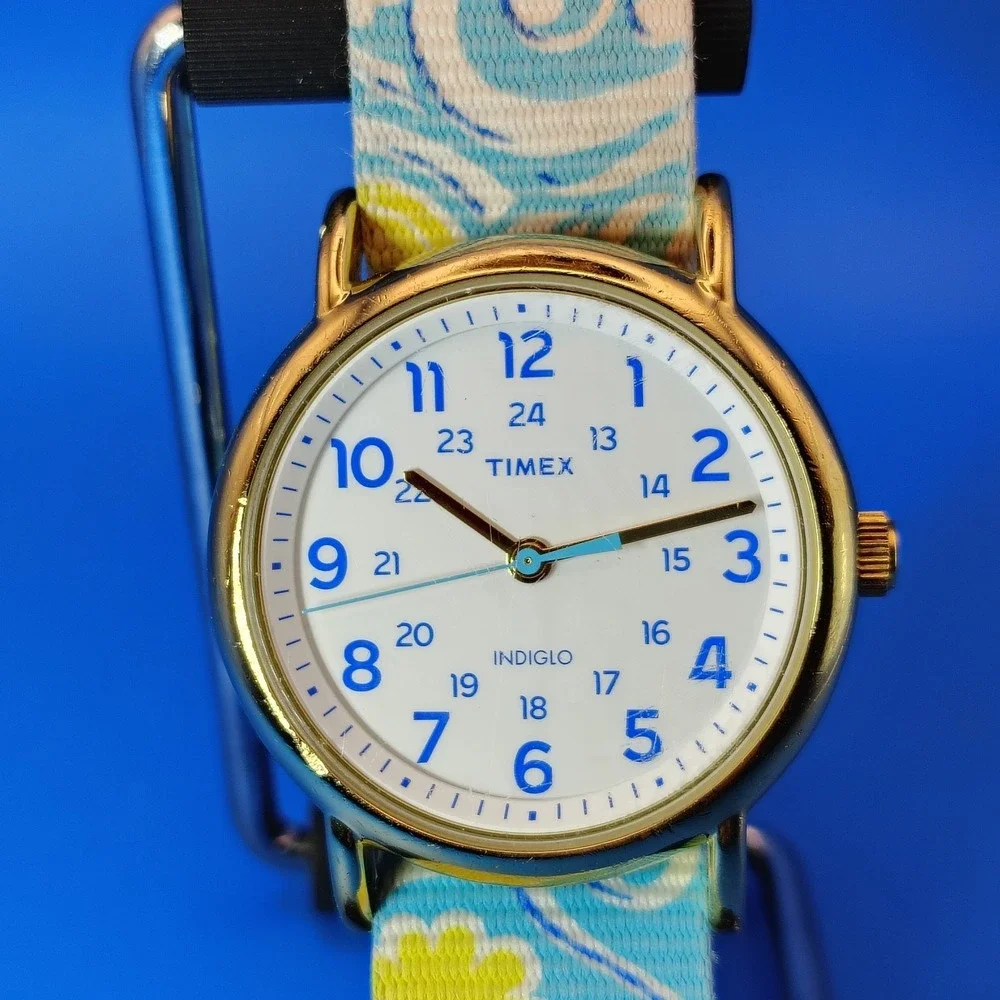 Vintage 2012 Timex Weekender Summer Breeze 38mm Women's‎ Quartz Watch Restored